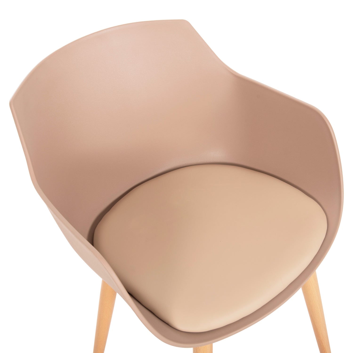 Кресло  LUCIE капучино цвят  56x55,5x80