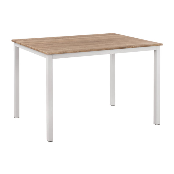Трапезна маса  PANYA  110x70x76, сонома, бели крака