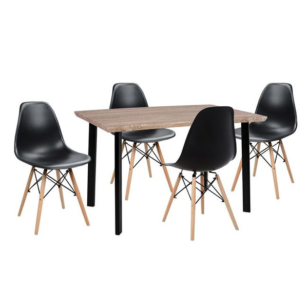 Комплект за хранене 5 бр. КГ10343 маса и 4 стола TWIST 110x70x755 см