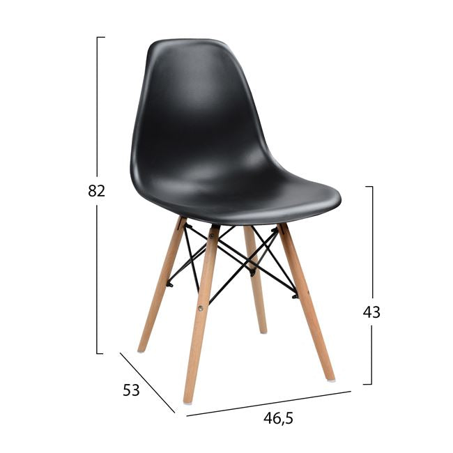 Комплект за хранене 5 бр. КГ10343 маса и 4 стола TWIST 110x70x755 см