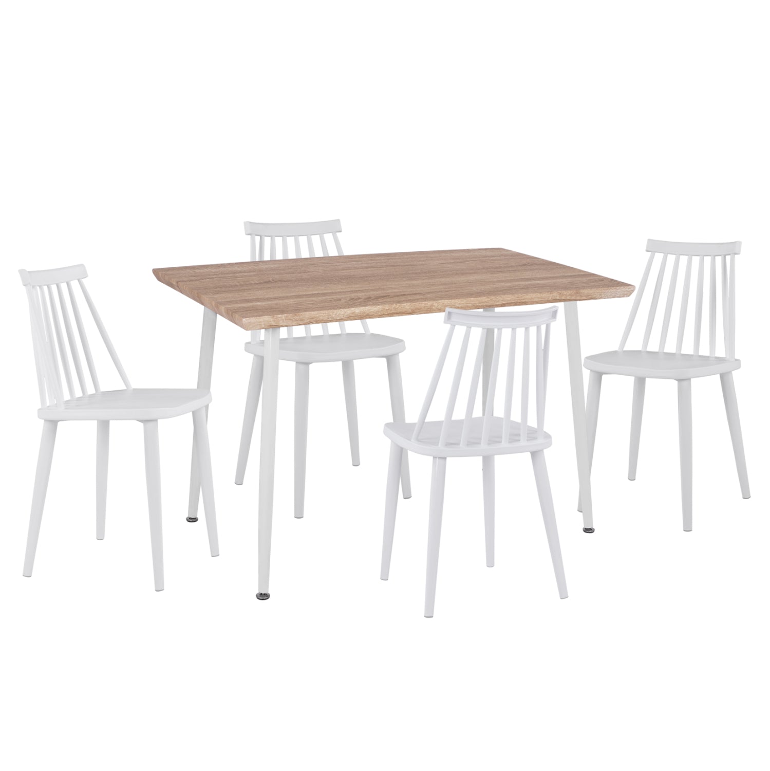 Комплект за хранене 5 части paloma КГ11389 бял-sonama mdf плот