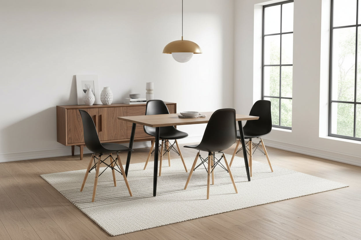 Комплект за хранене 5 бр. КГ10349.01 маса и столове TWIST 120x70x76.5 см