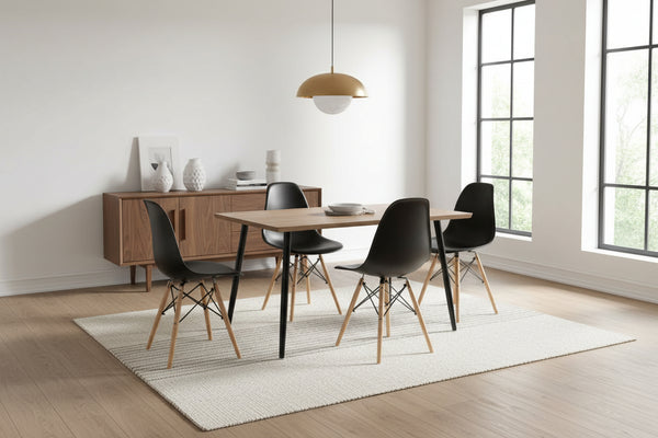 Комплект за хранене 5 бр. КГ10349.01 маса и столове TWIST 120x70x76.5 см
