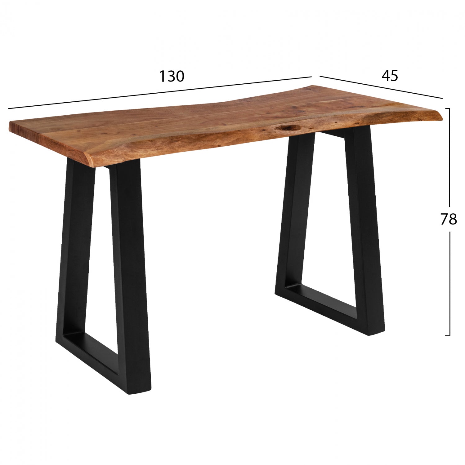 Конзола MONTANA 130x45см. -акация