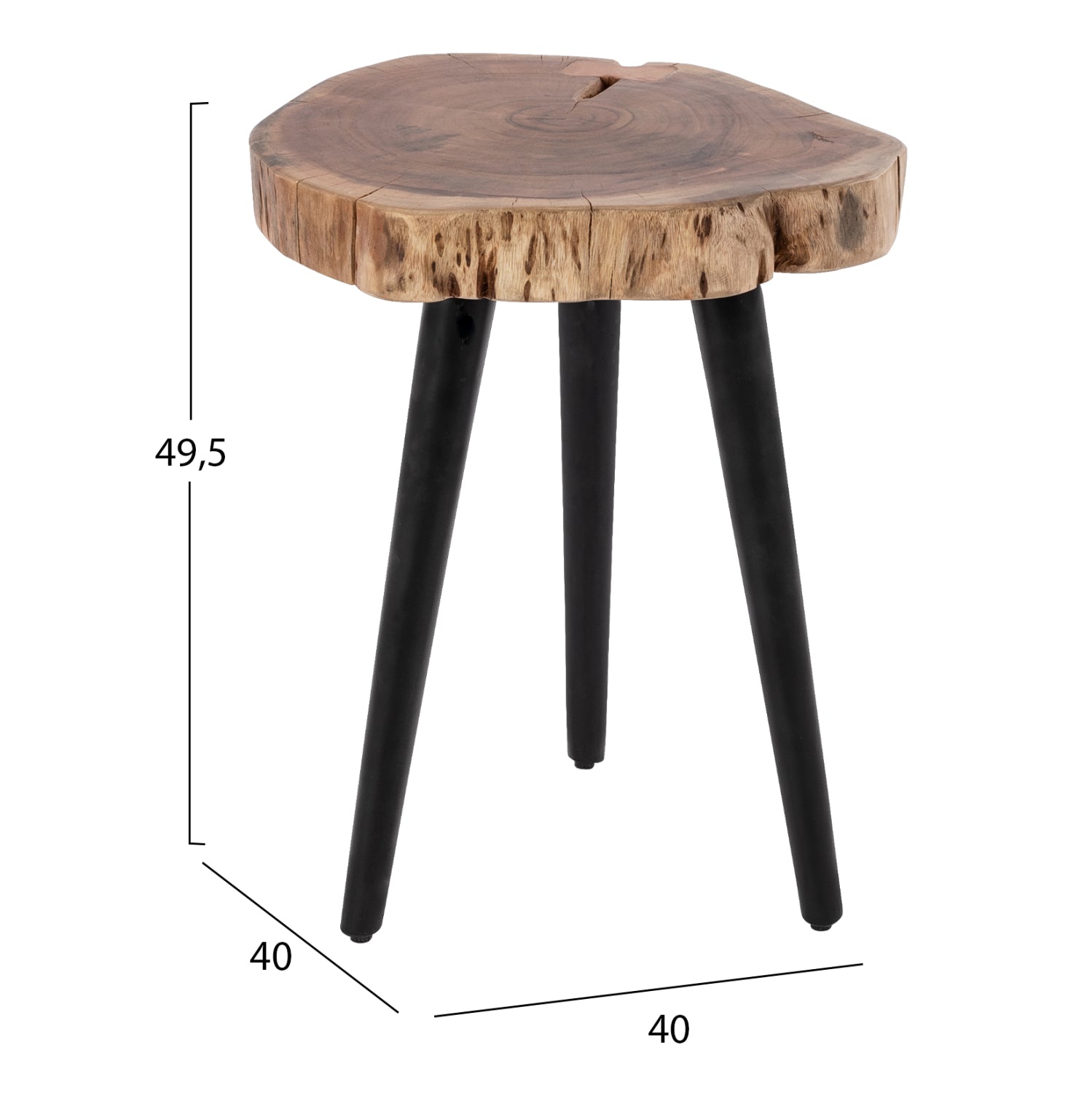 Помощна маса акация  Φ40x49.5см