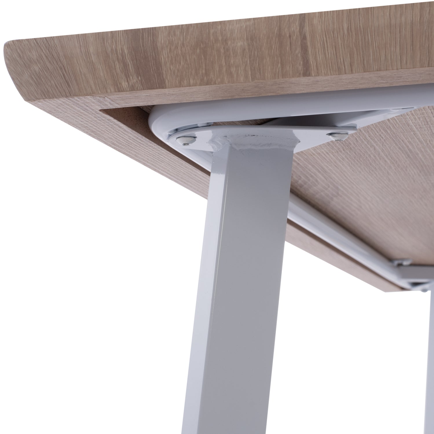 Трапезна маса OFIRA цвят бял-сонома цвят 140x80x76