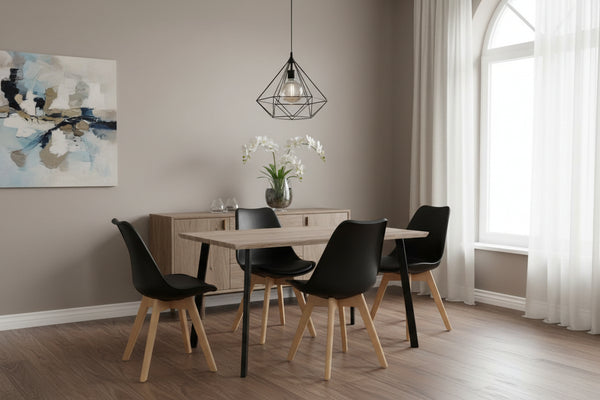 Трапезарен комплект VERONA 5бр. КГ10347 маса 140x80x76 см & 4 стола