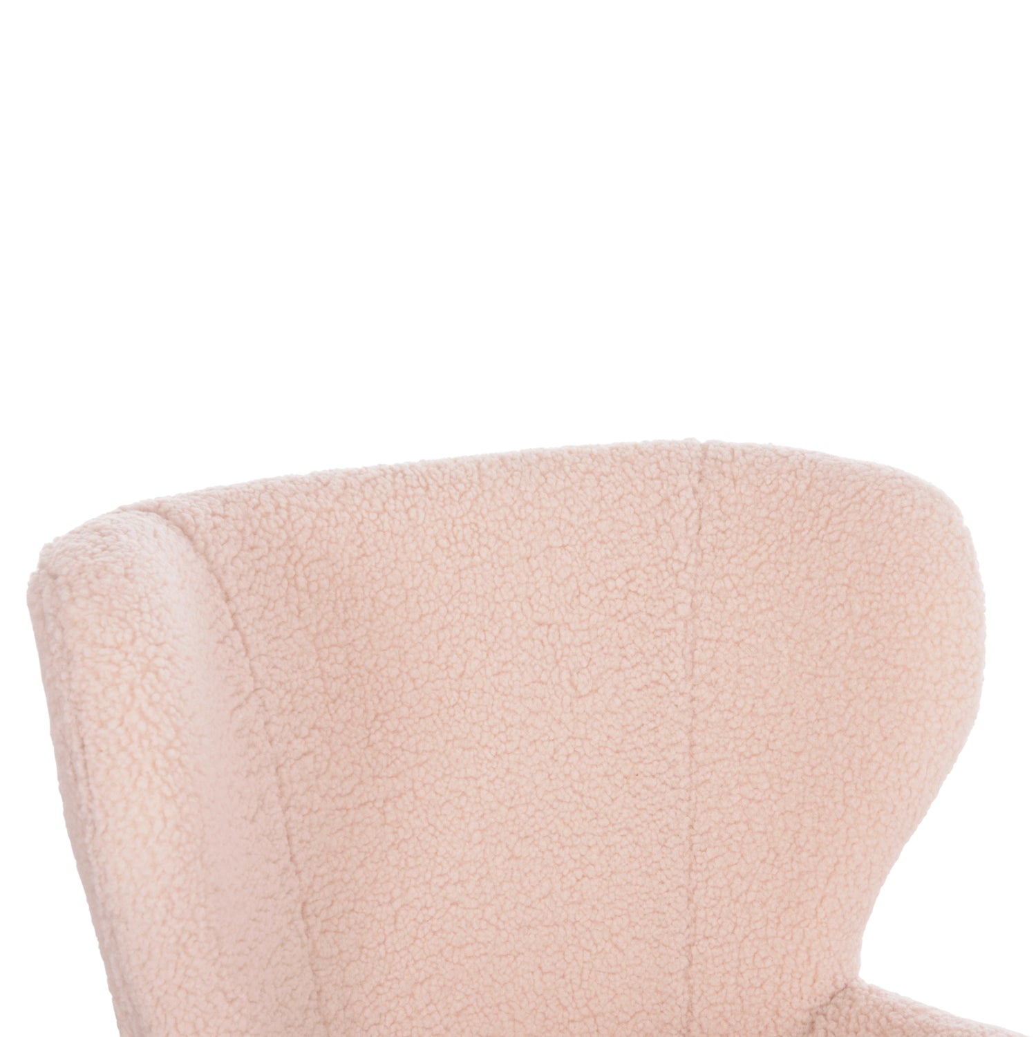 Кресло Майли букле цвят екрю 66X75X93