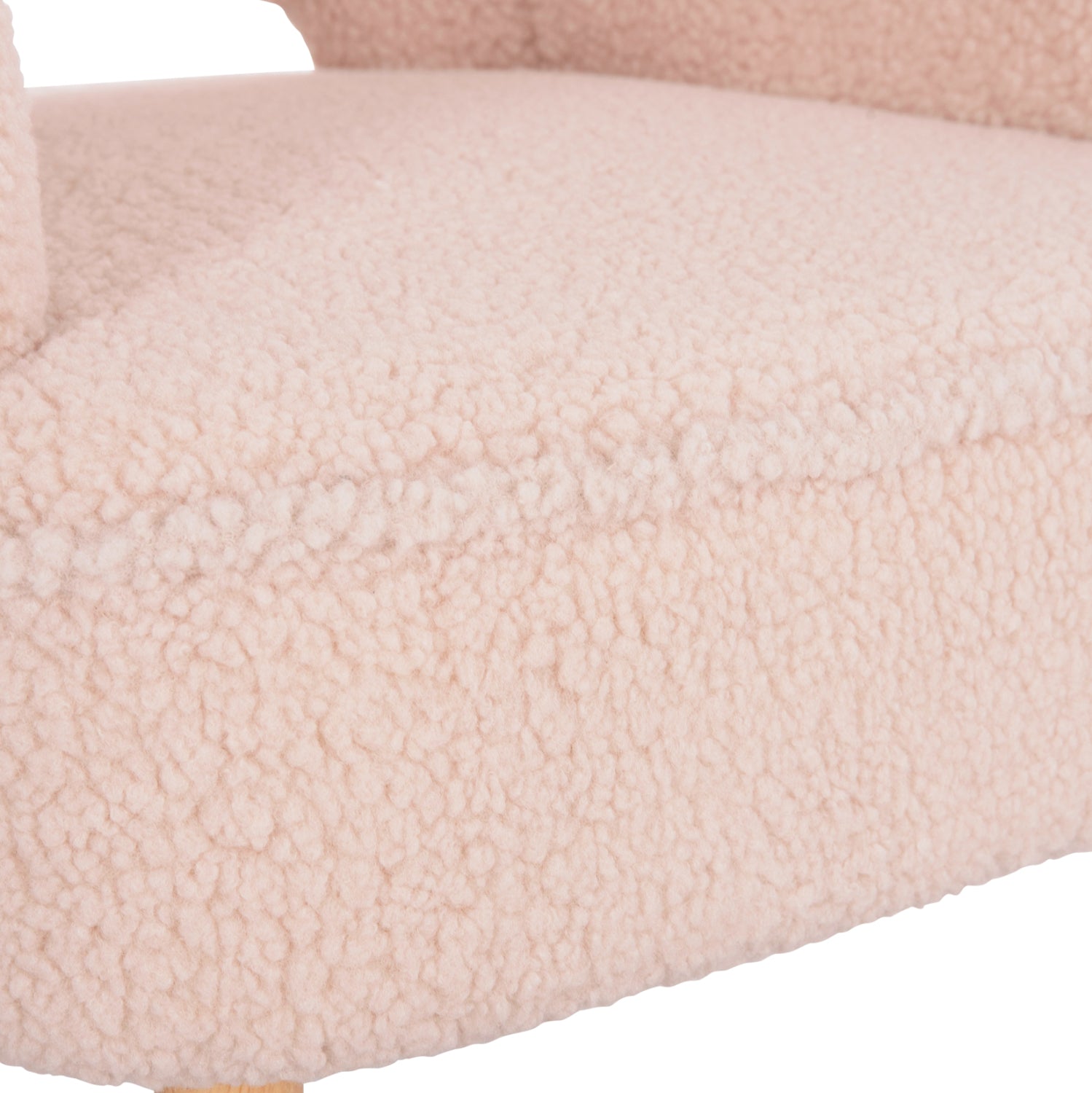 Кресло Майли букле цвят екрю 66X75X93