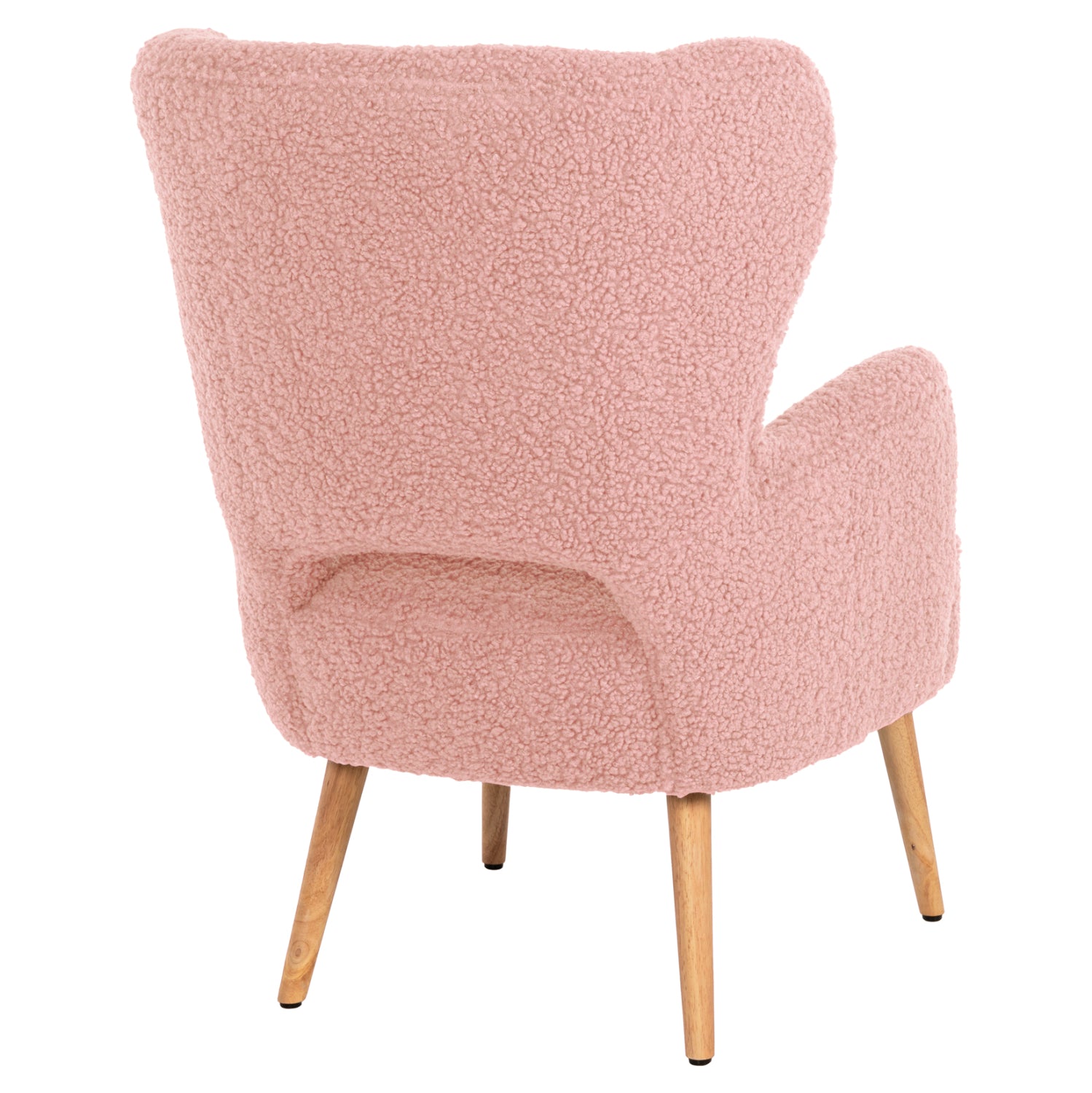 Кресло Майли букле розов цвят  66X75X93