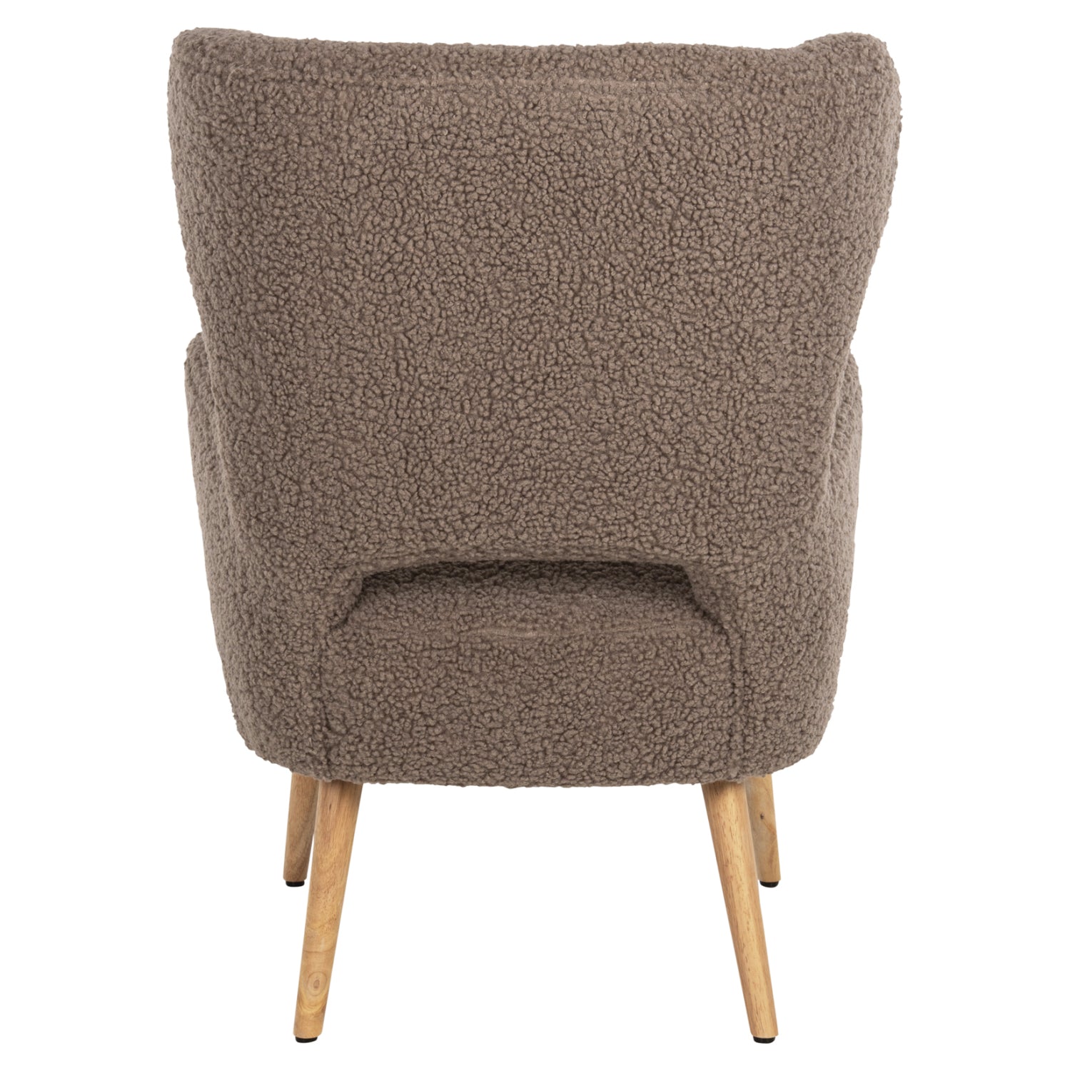 Кресло Майли букле кафяв цвят 66X75X93