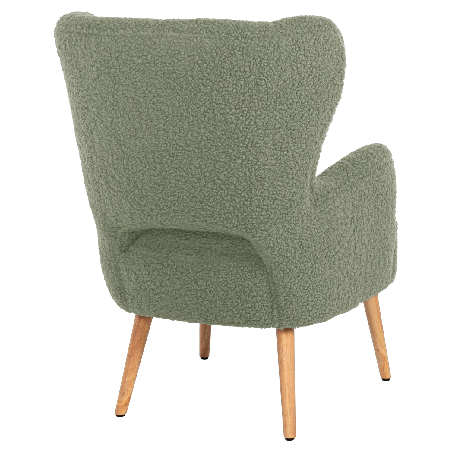 Кресло Майли букле зелен цвят 66X75X93