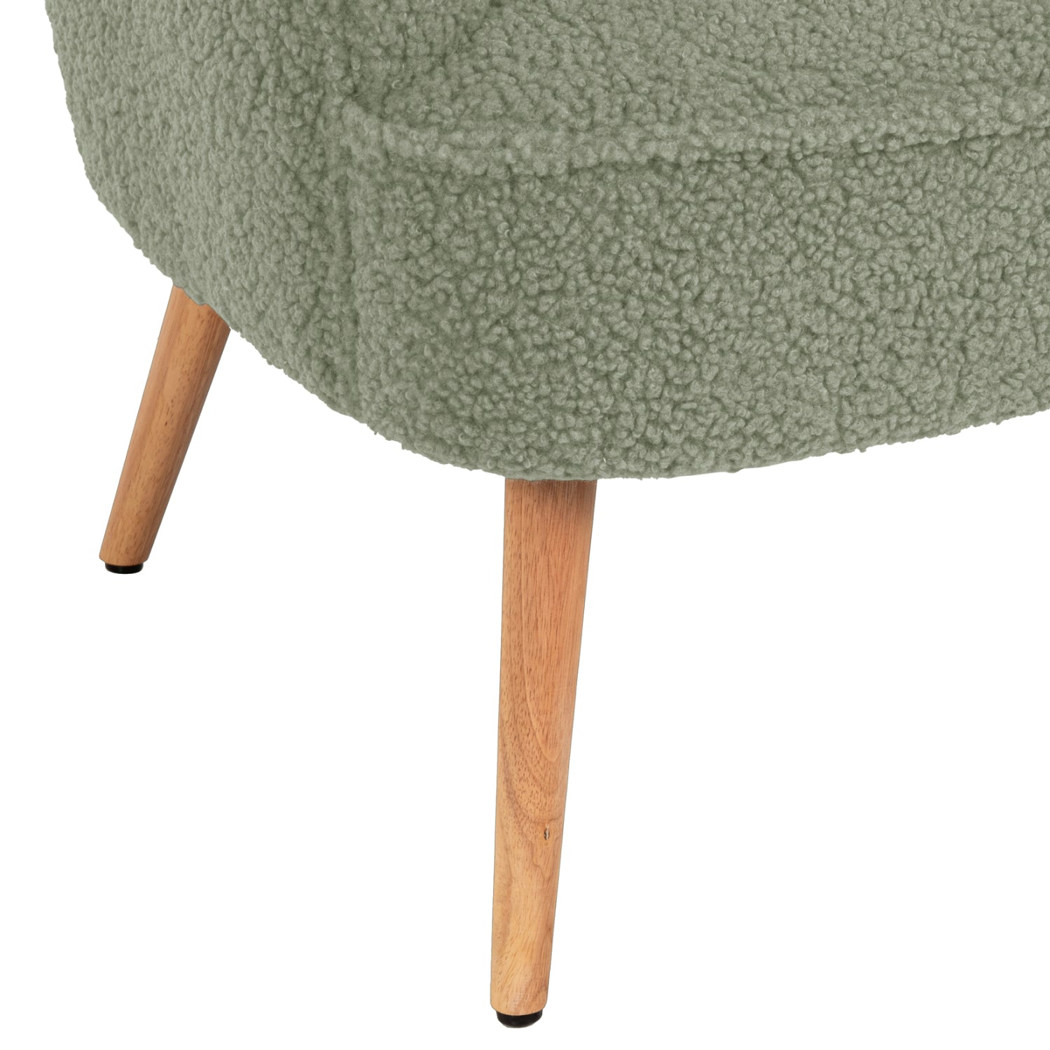 Кресло Майли букле зелен цвят 66X75X93