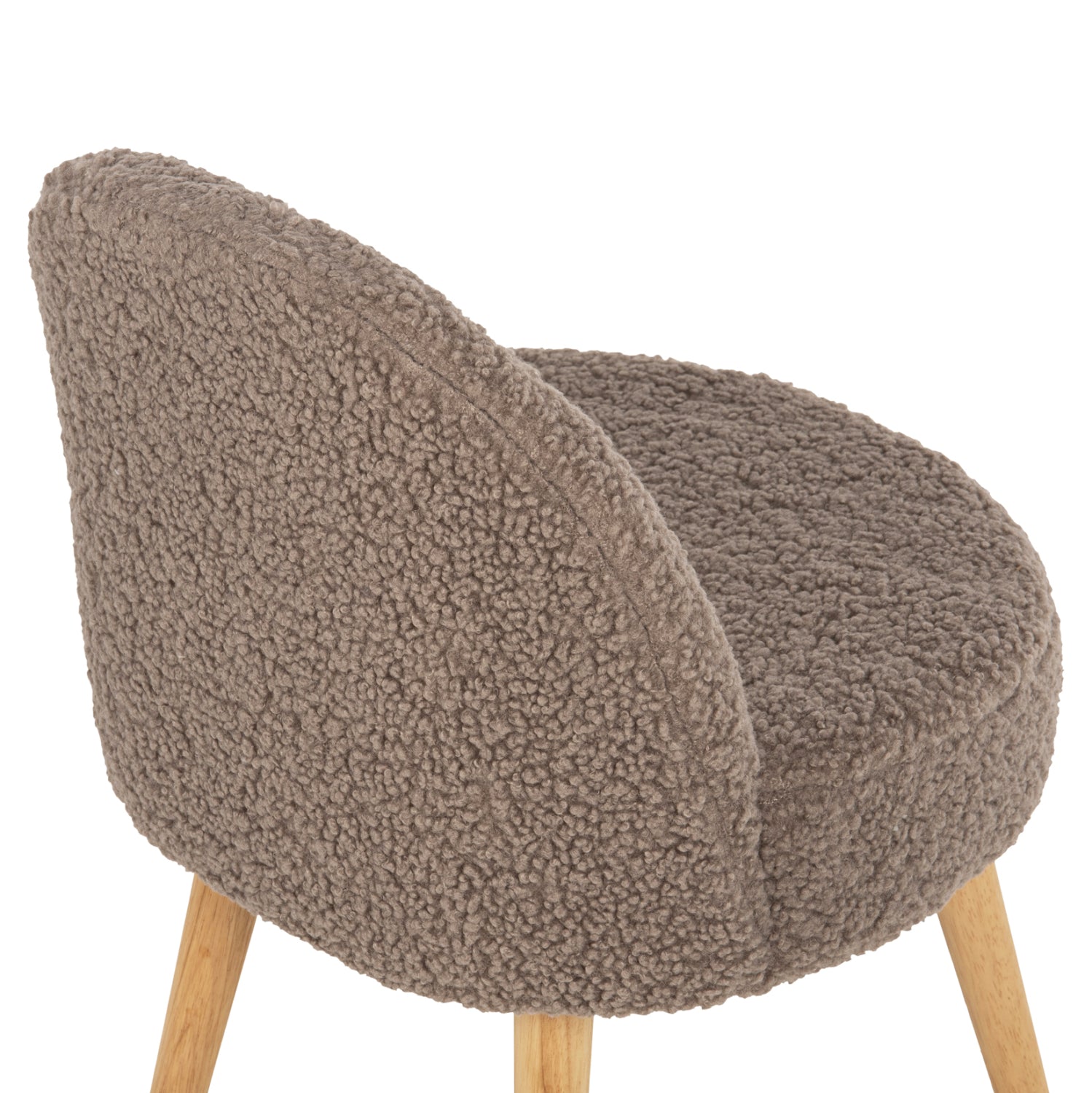 Стол-табуретка Ясмин букле кафяв цвят  47x46x64,5