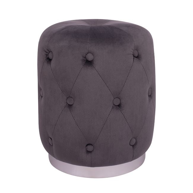 Табуретка TORRIE  сив цвят Φ37x46