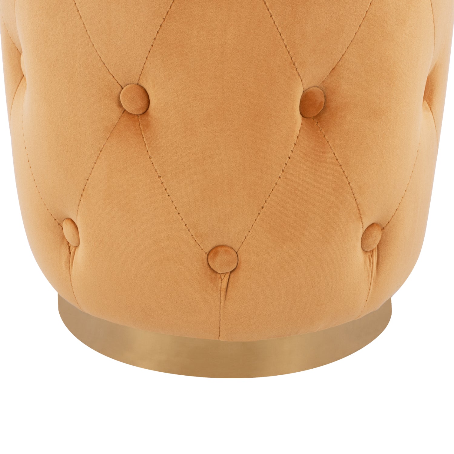 Табуретка TORRIE  златен цвят   Φ36x45