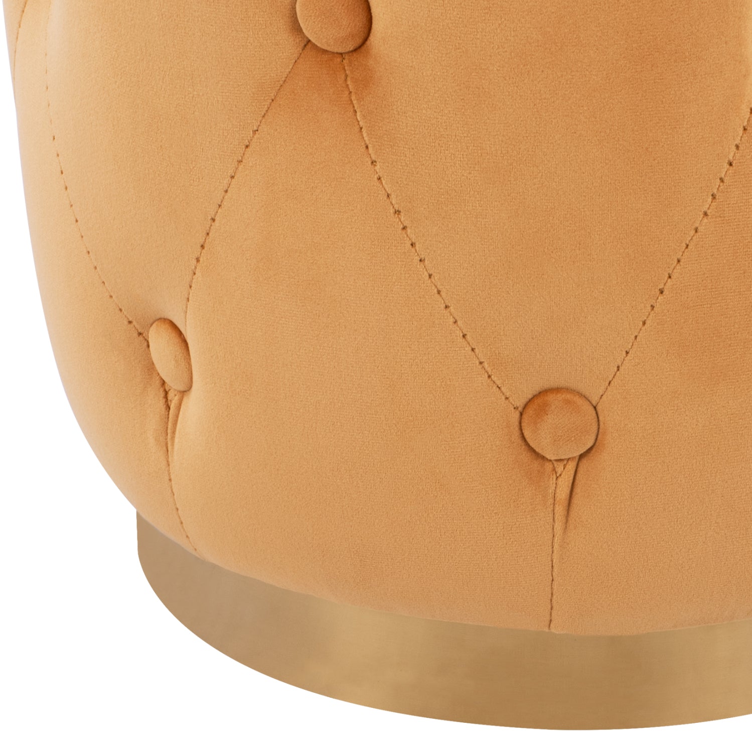 Табуретка TORRIE  златен цвят   Φ36x45