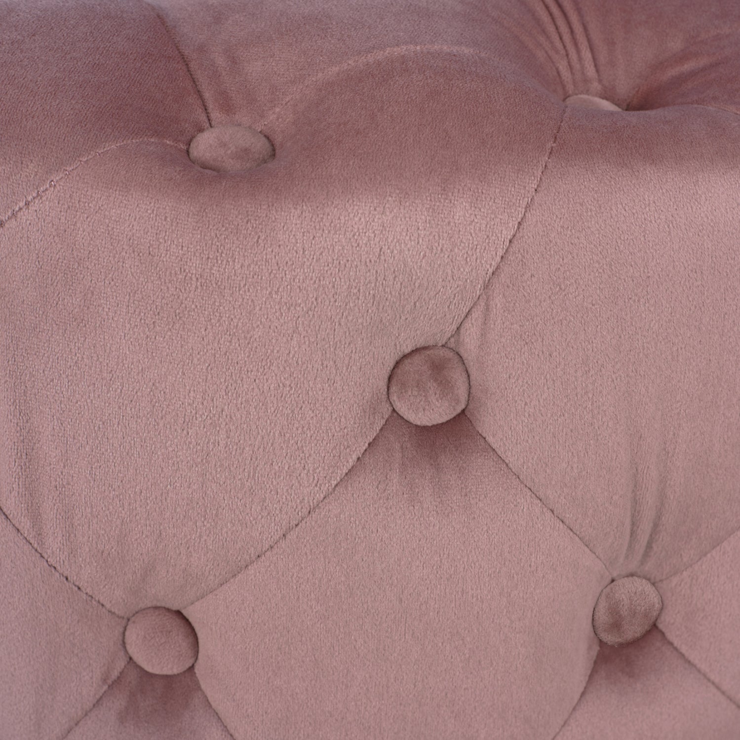 Табуретка Честърфилд розов цвят Φ60X43