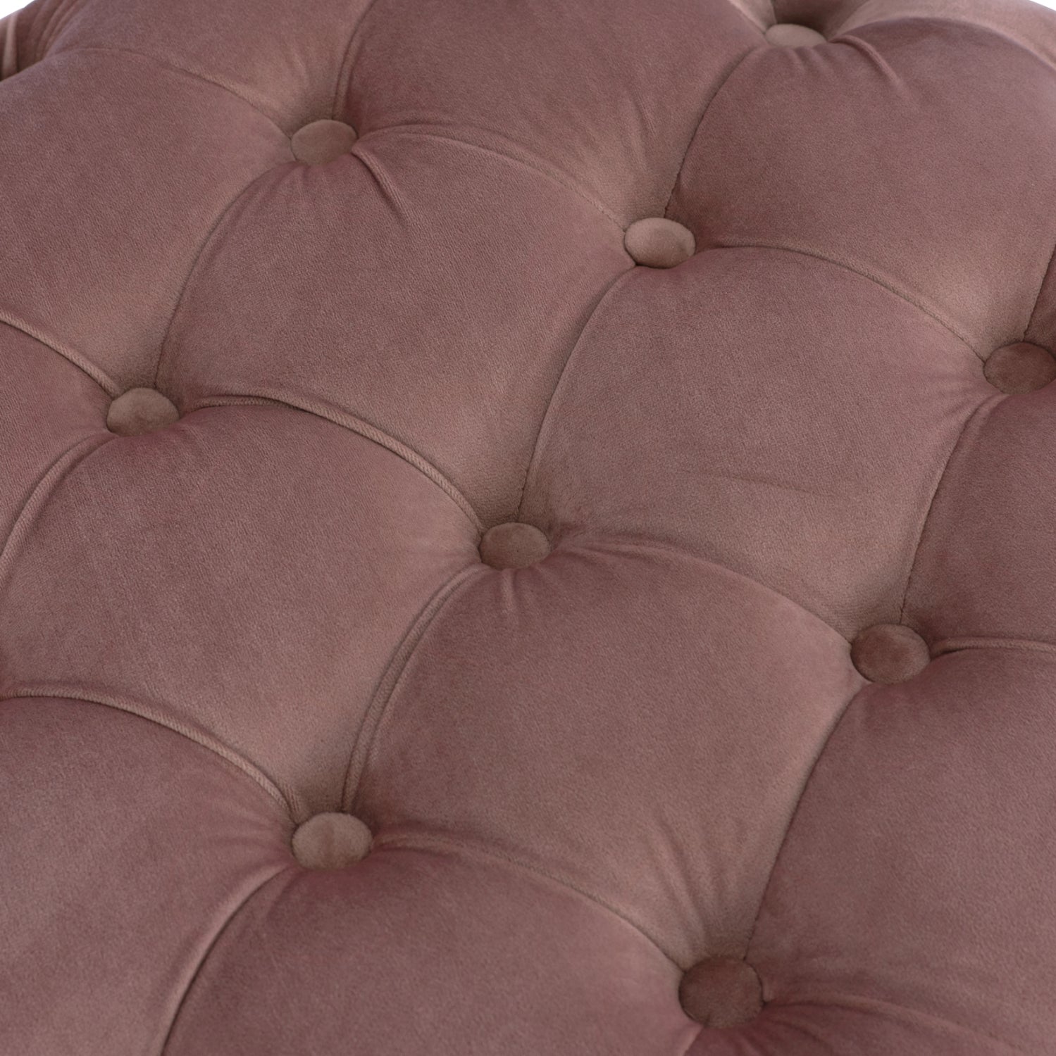 Табуретка Честърфилд розов цвят Φ60X43