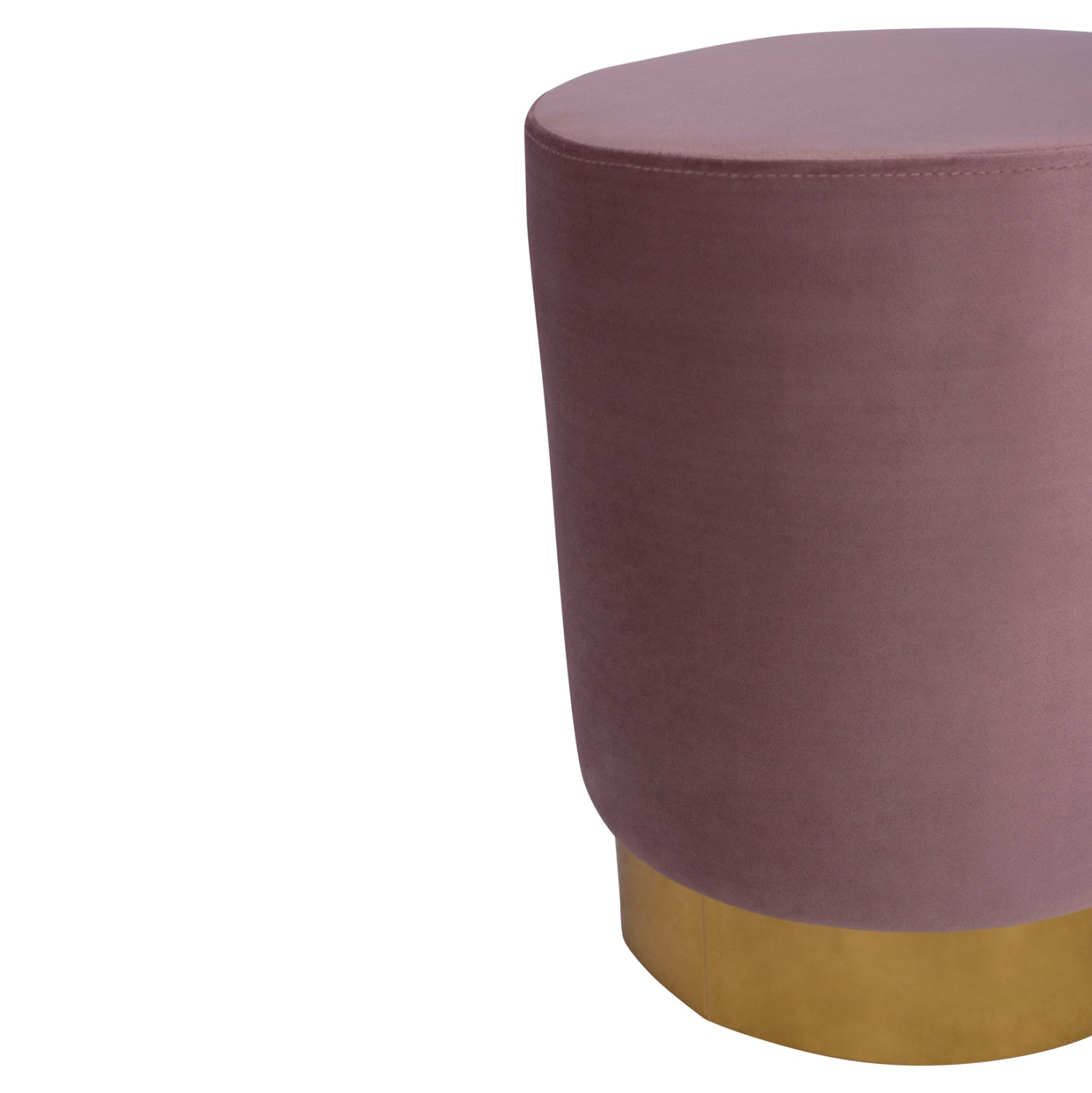 Табуретка LEVY розово кадифе  Φ35x43