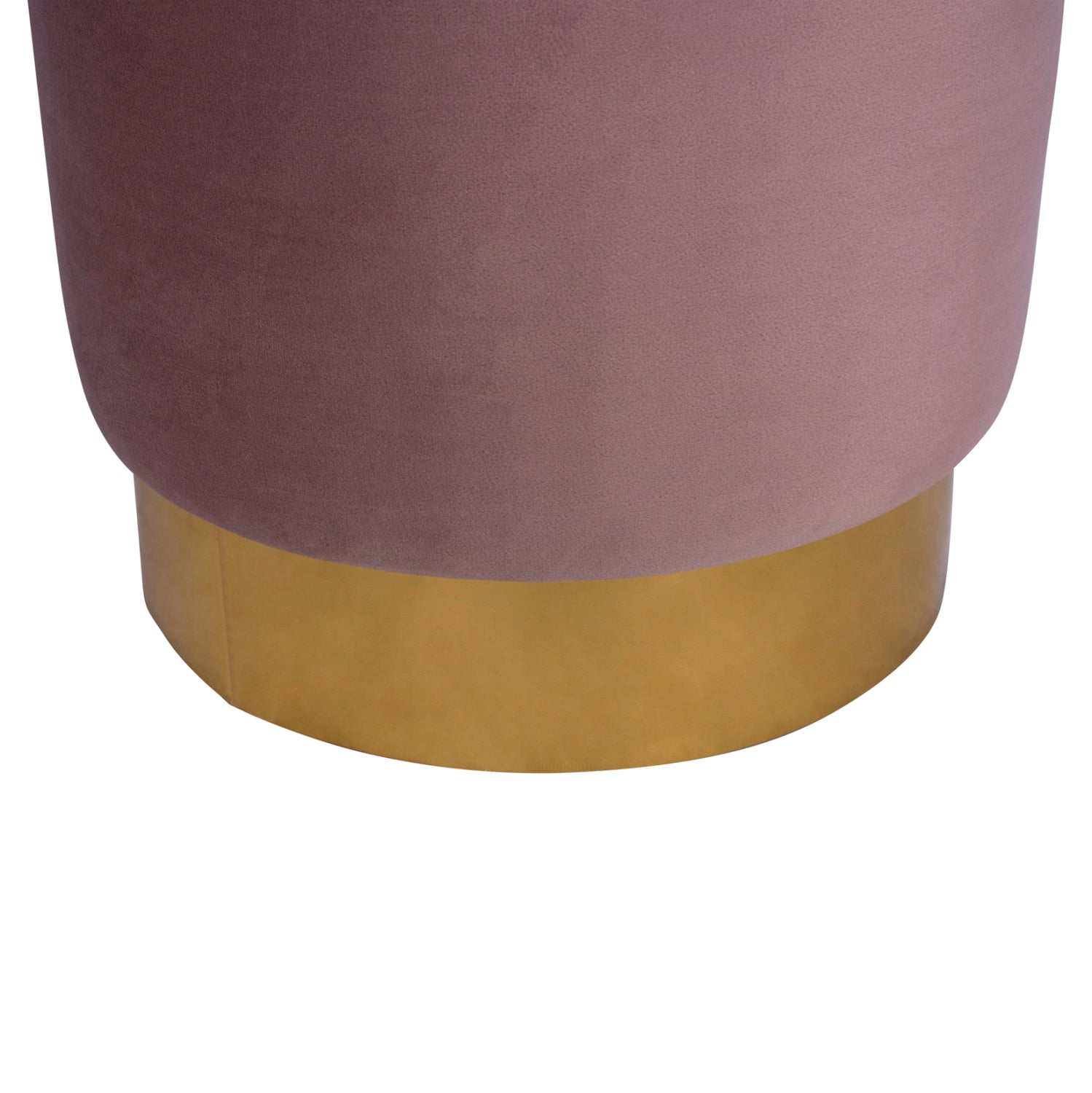 Табуретка LEVY розово кадифе  Φ35x43