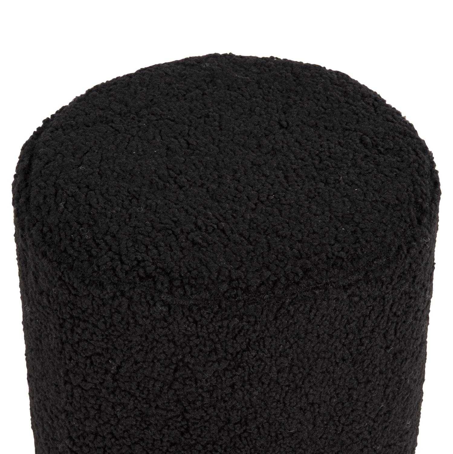 Табуретка LEVY черен плат със златна основа φ35x42h см.