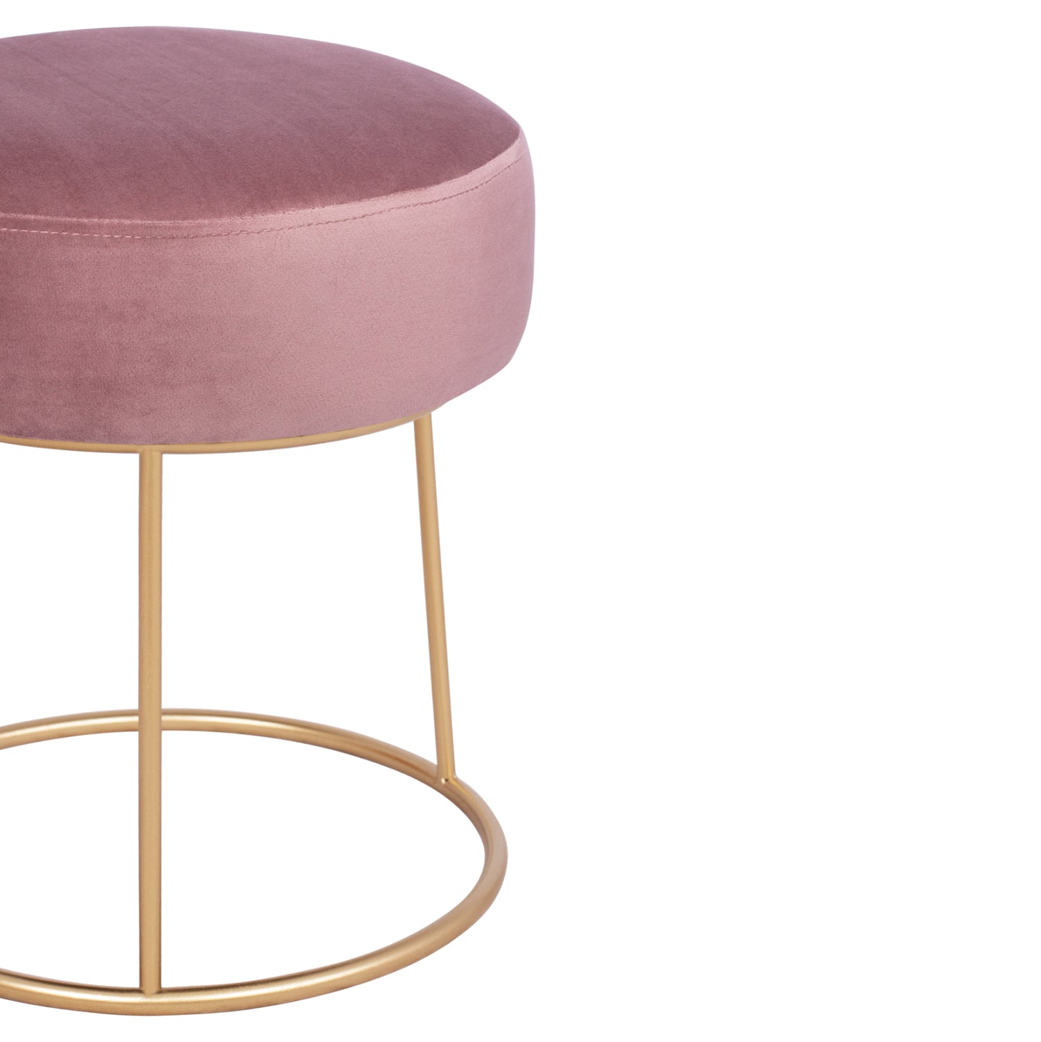 Табуретка Карло розов цвят Φ35x41