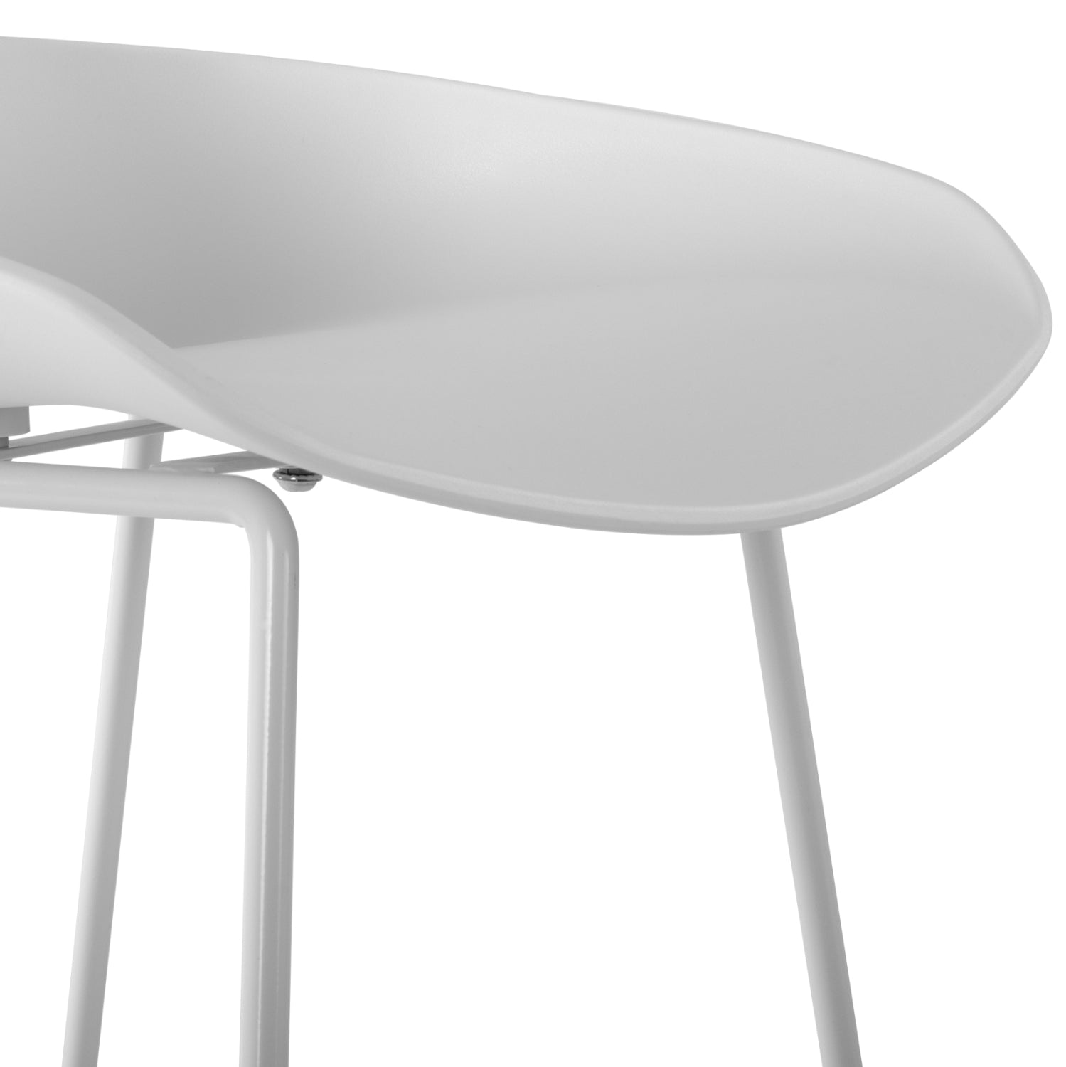 Бар стол Рената бял цвят  47x47x83