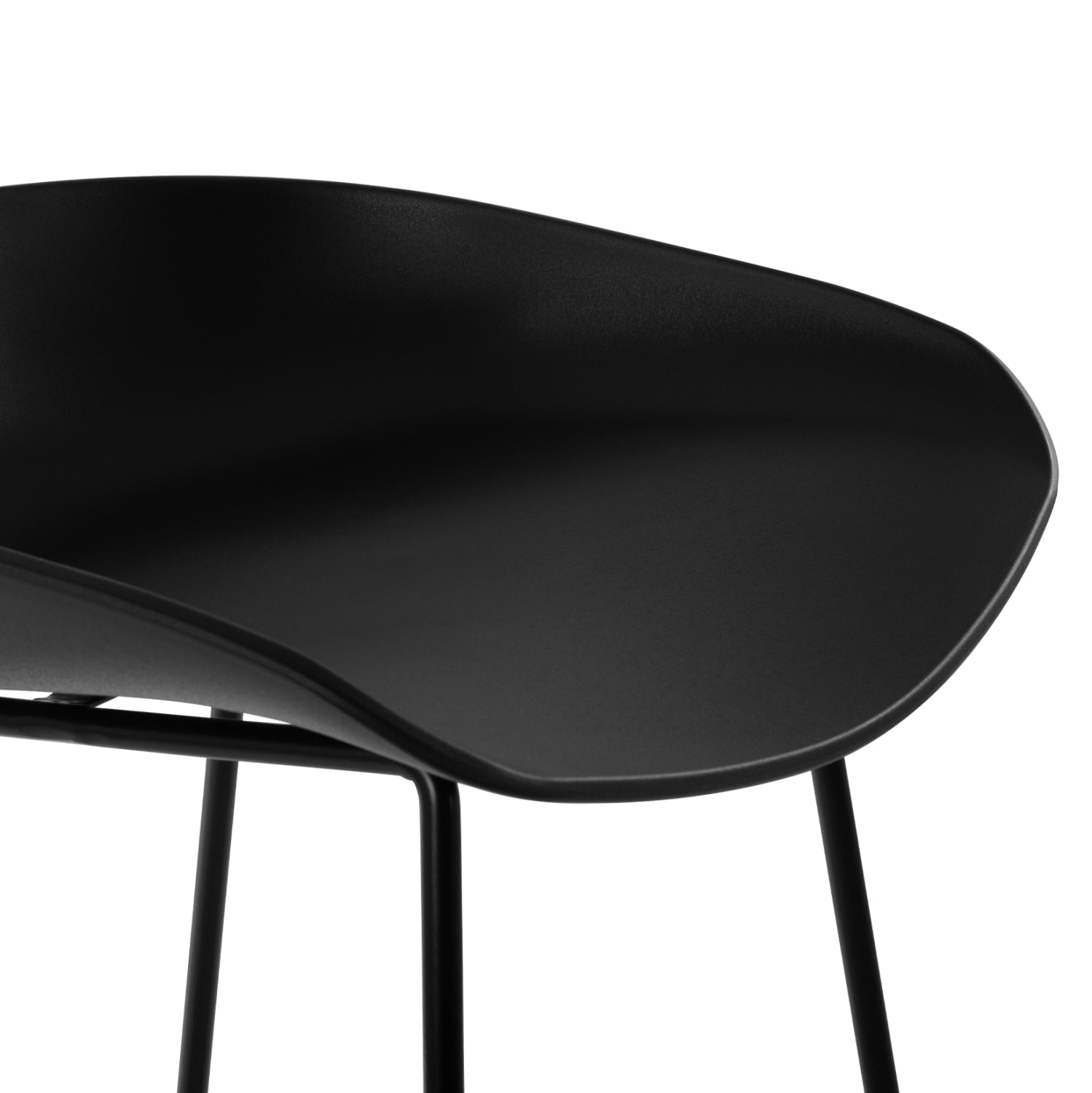 Бар стол Рената черен цвят 47x47x83