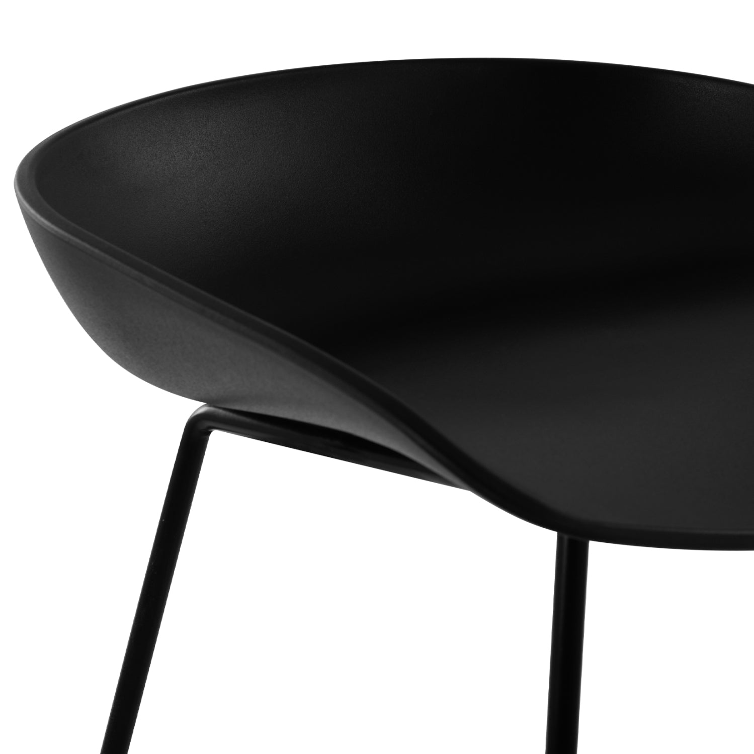 Бар стол Рената черен цвят 47x47x83