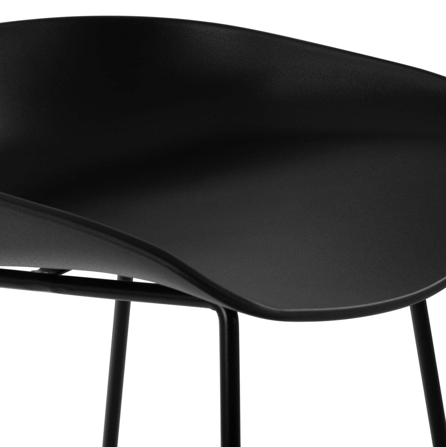 Бар стол Рената черен цвят 47x47x83