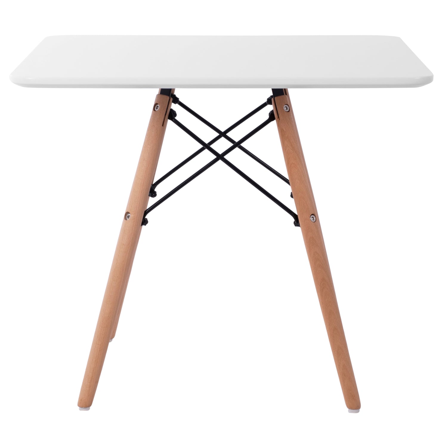 Детска маса  MINIMAL  60х60см -цвят бял-естествен