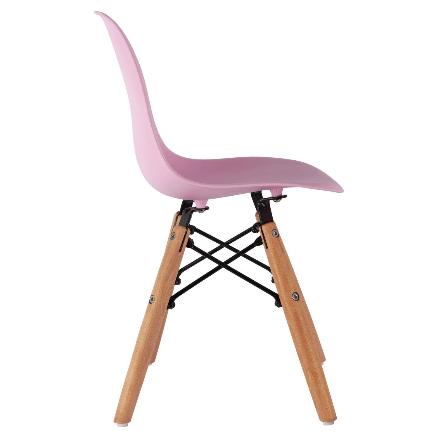 Детски стол Иви - розов цвят