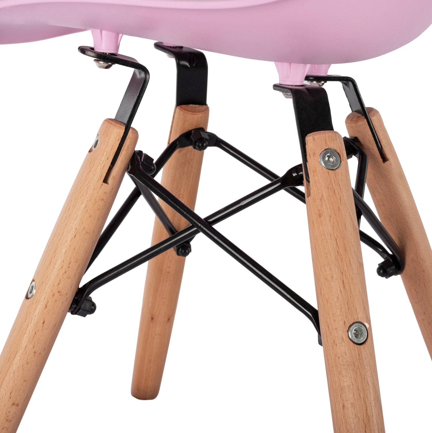 Детски стол Иви - розов цвят