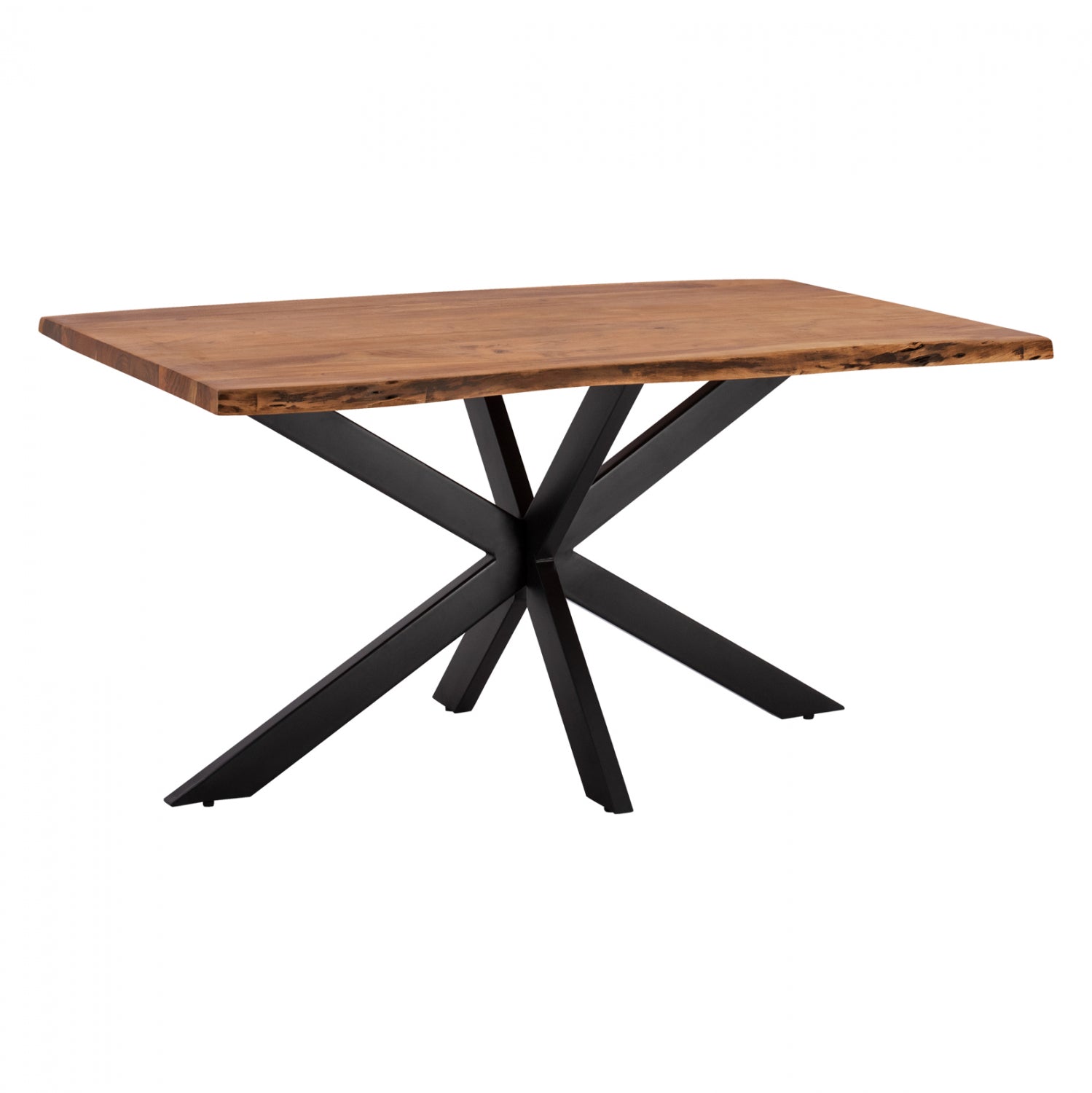 Трапезна маса MONTANA SUPERIOR естествен-черен цвят 160x90x77см