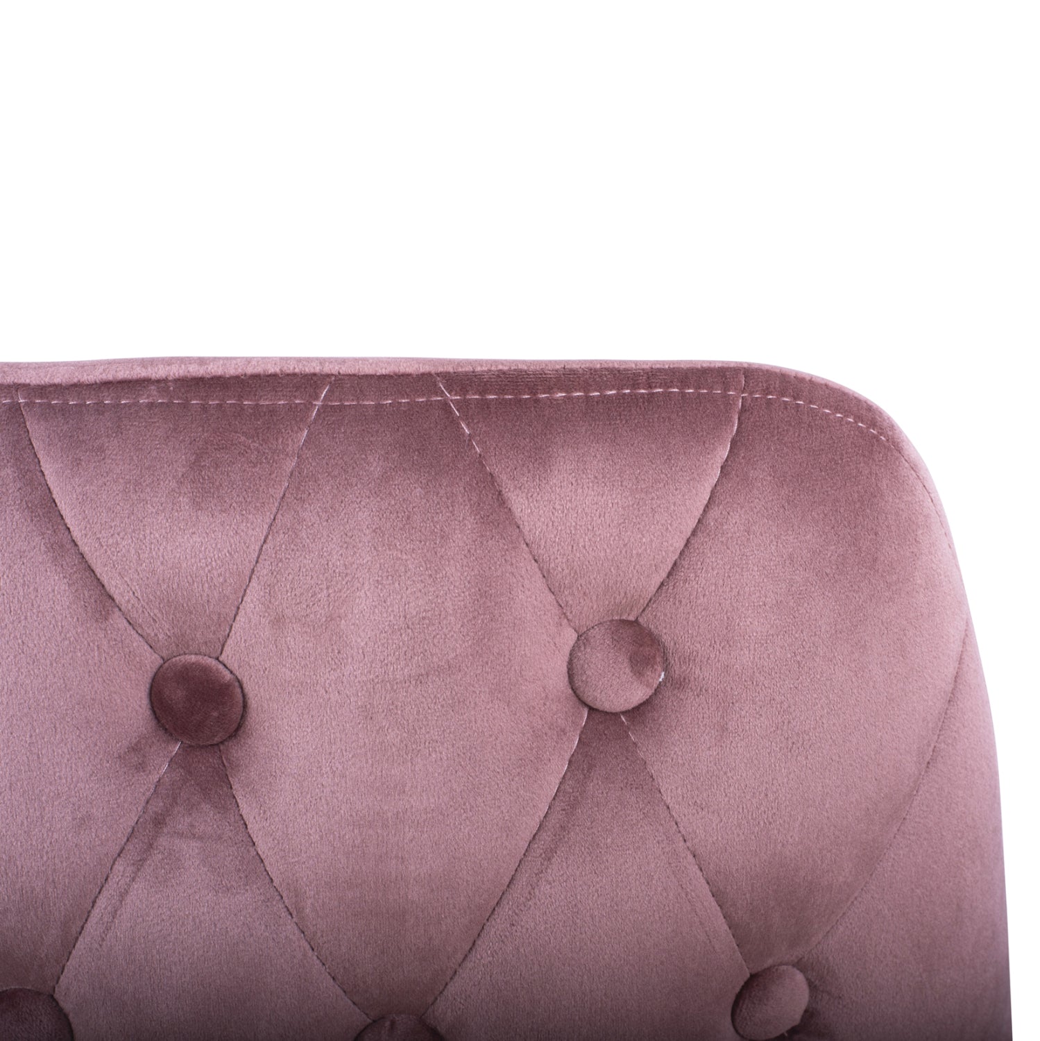 Бар стол  SERENITY  кадифе розов цвят  51Χ58Χ110