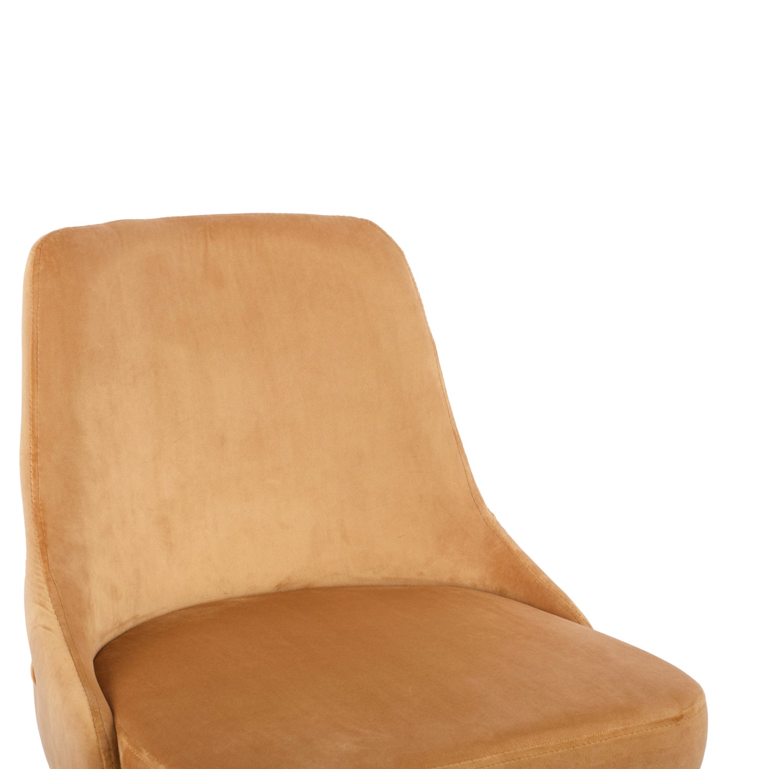 Бар стол  SERENITY  кадифе оранжев цвят  51Χ58Χ110