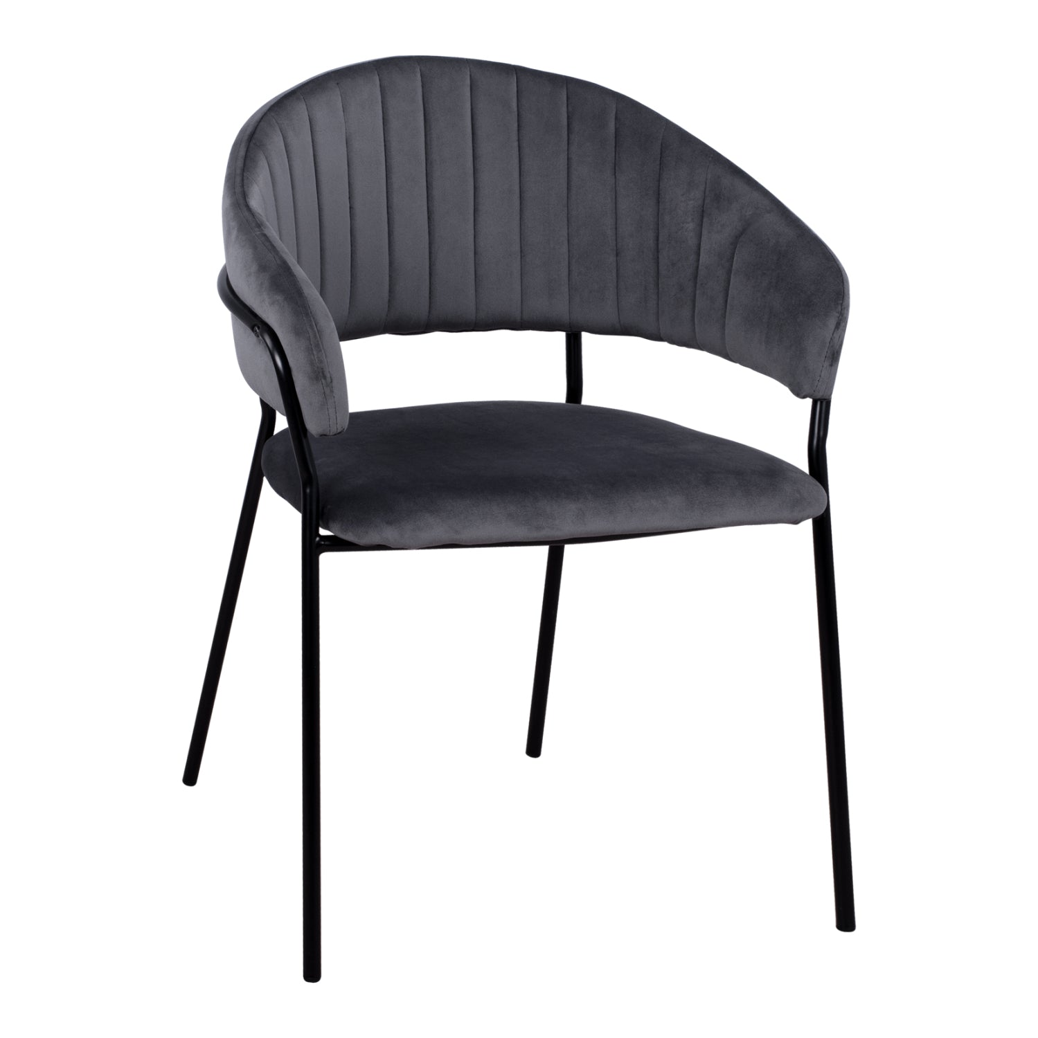 Кресло Теодор сив-черен цвят