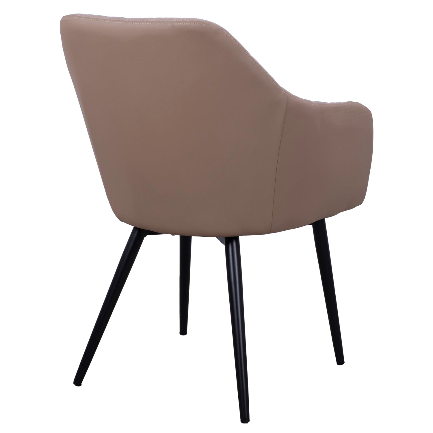 Кресло Чарли дамаска цвят черен-бежов  52x60x89