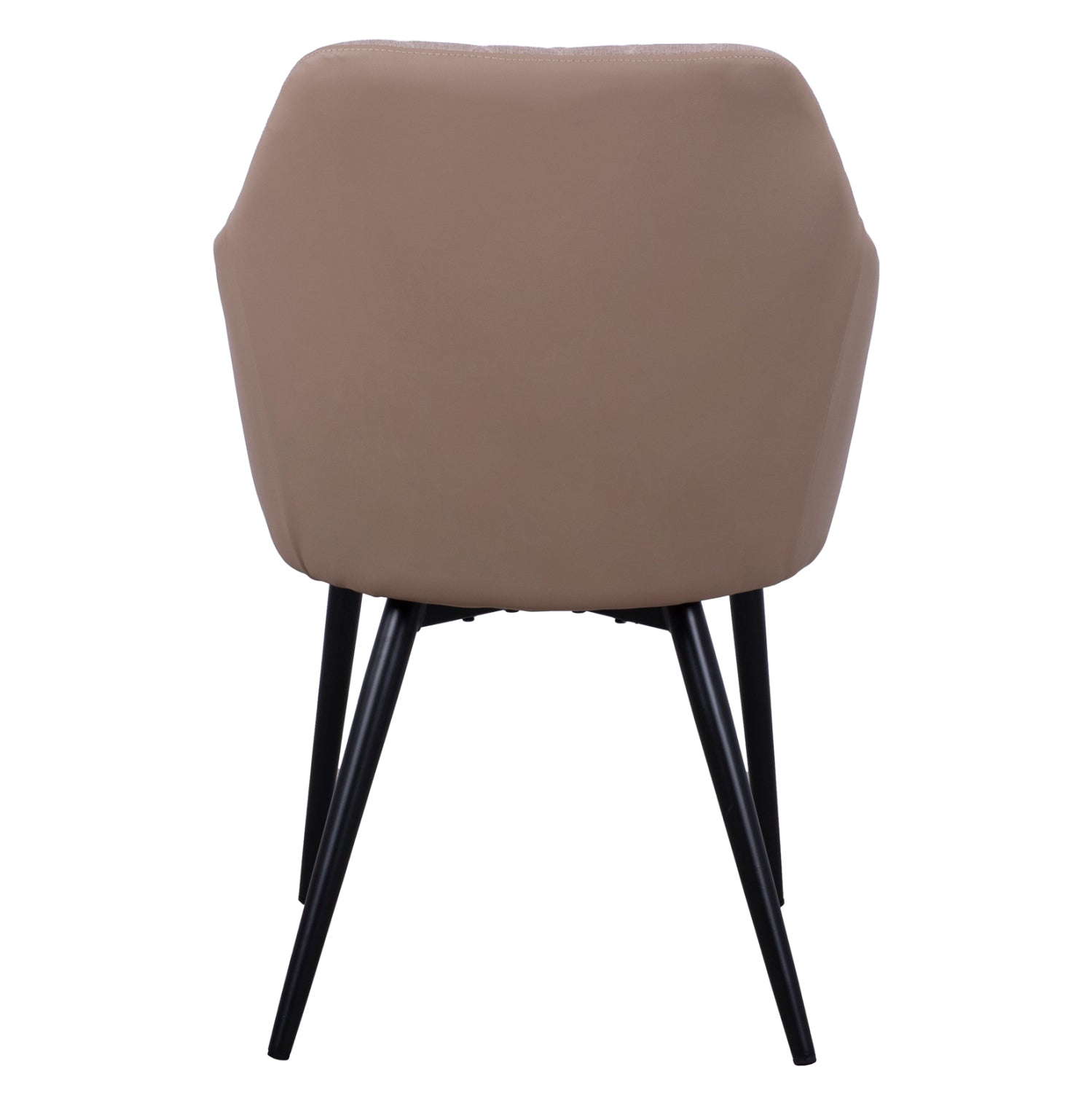 Кресло Чарли дамаска цвят черен-бежов  52x60x89