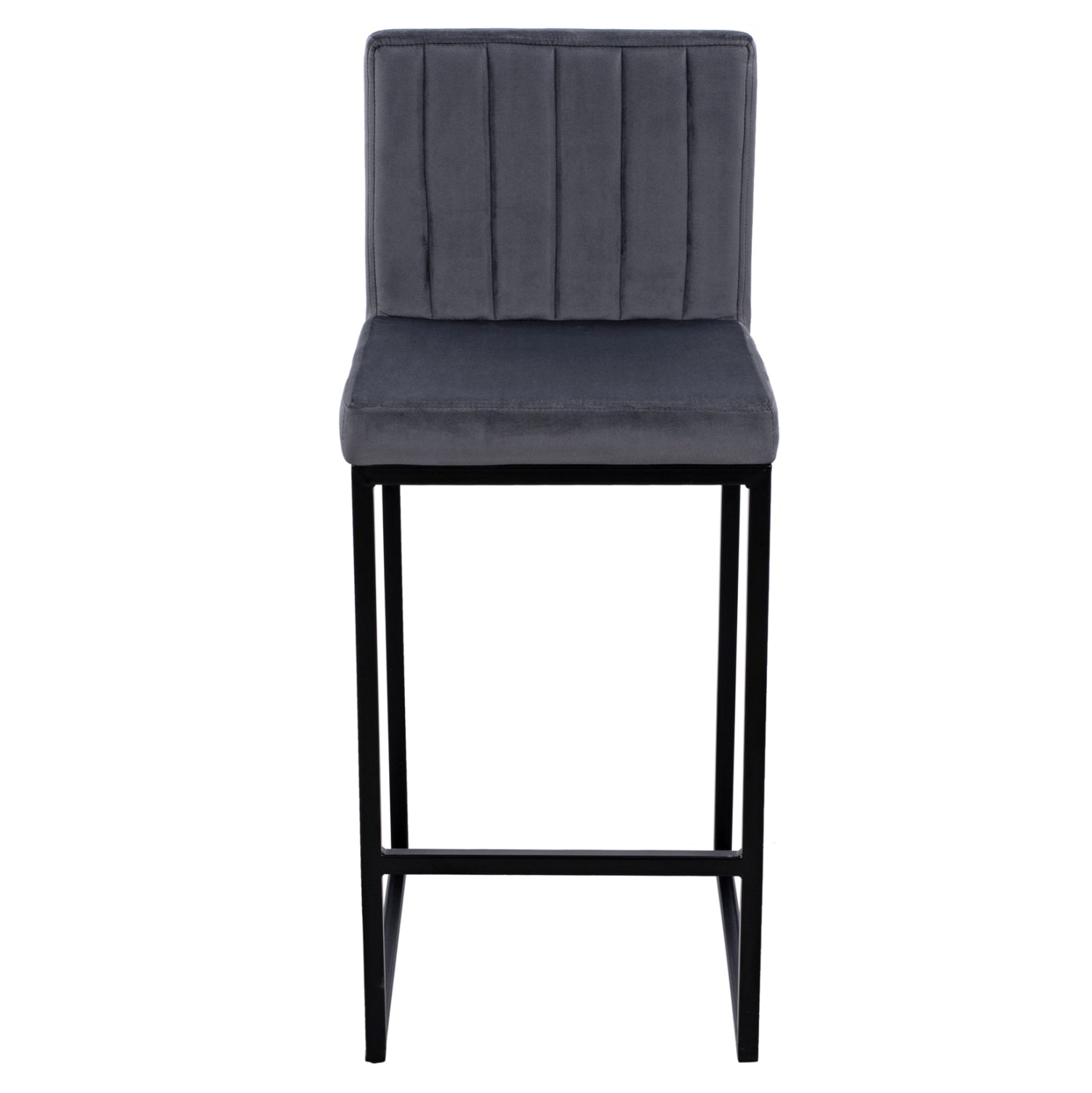 Бар стол PIPER сив цвят