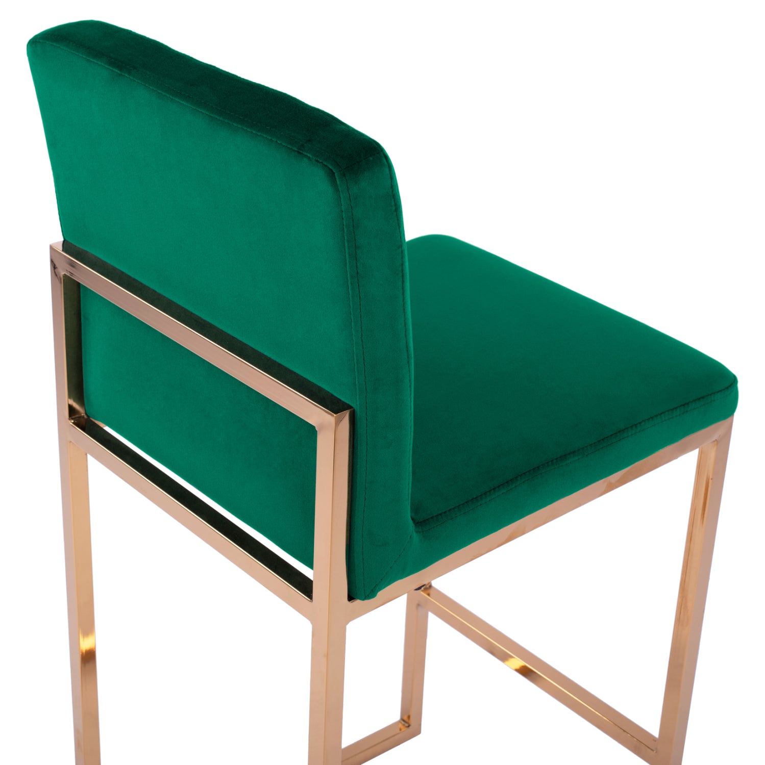 Бар стол PIPER голд зелен цвят