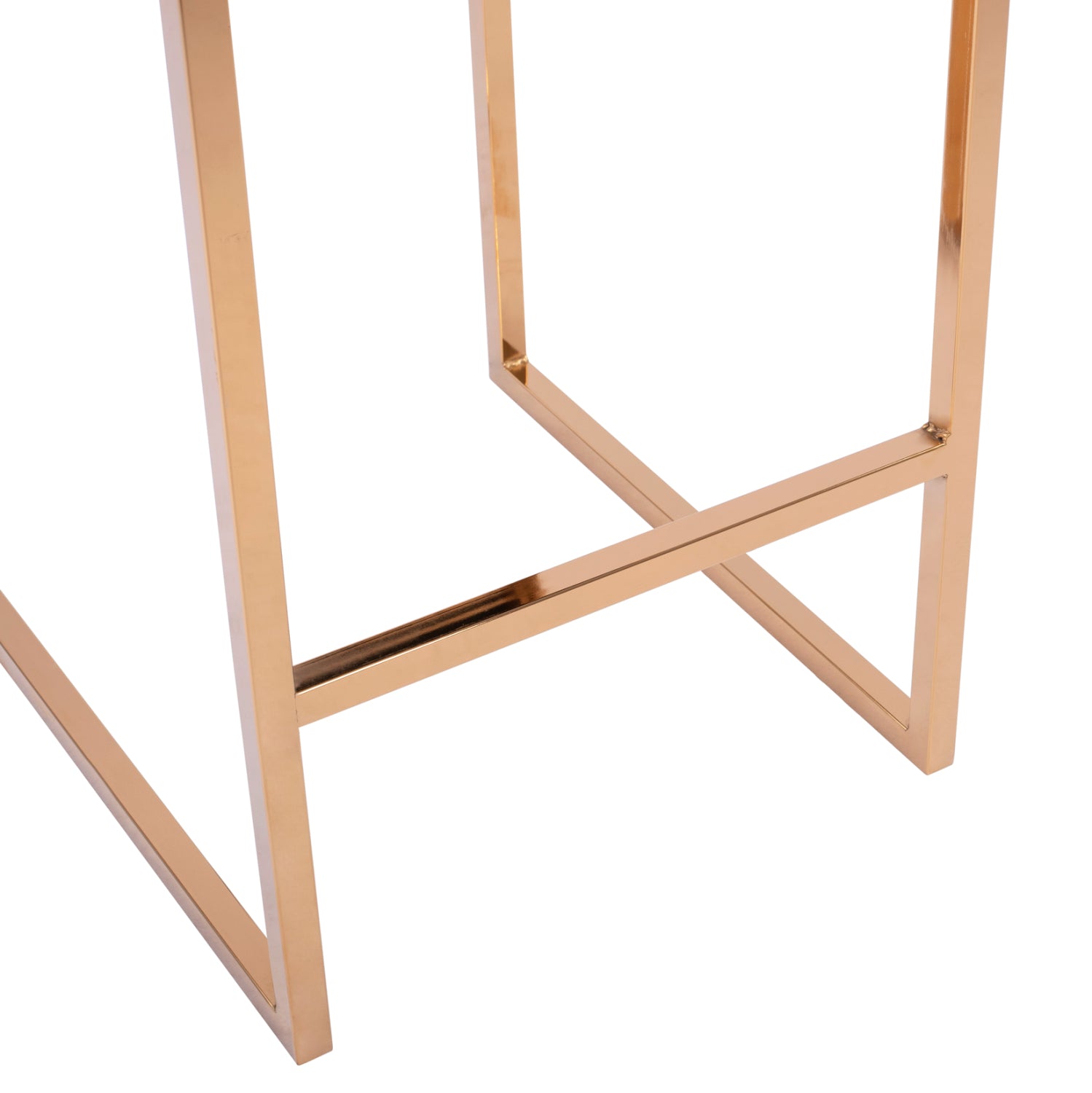 Бар стол PIPER голд син цвят 40x49x96