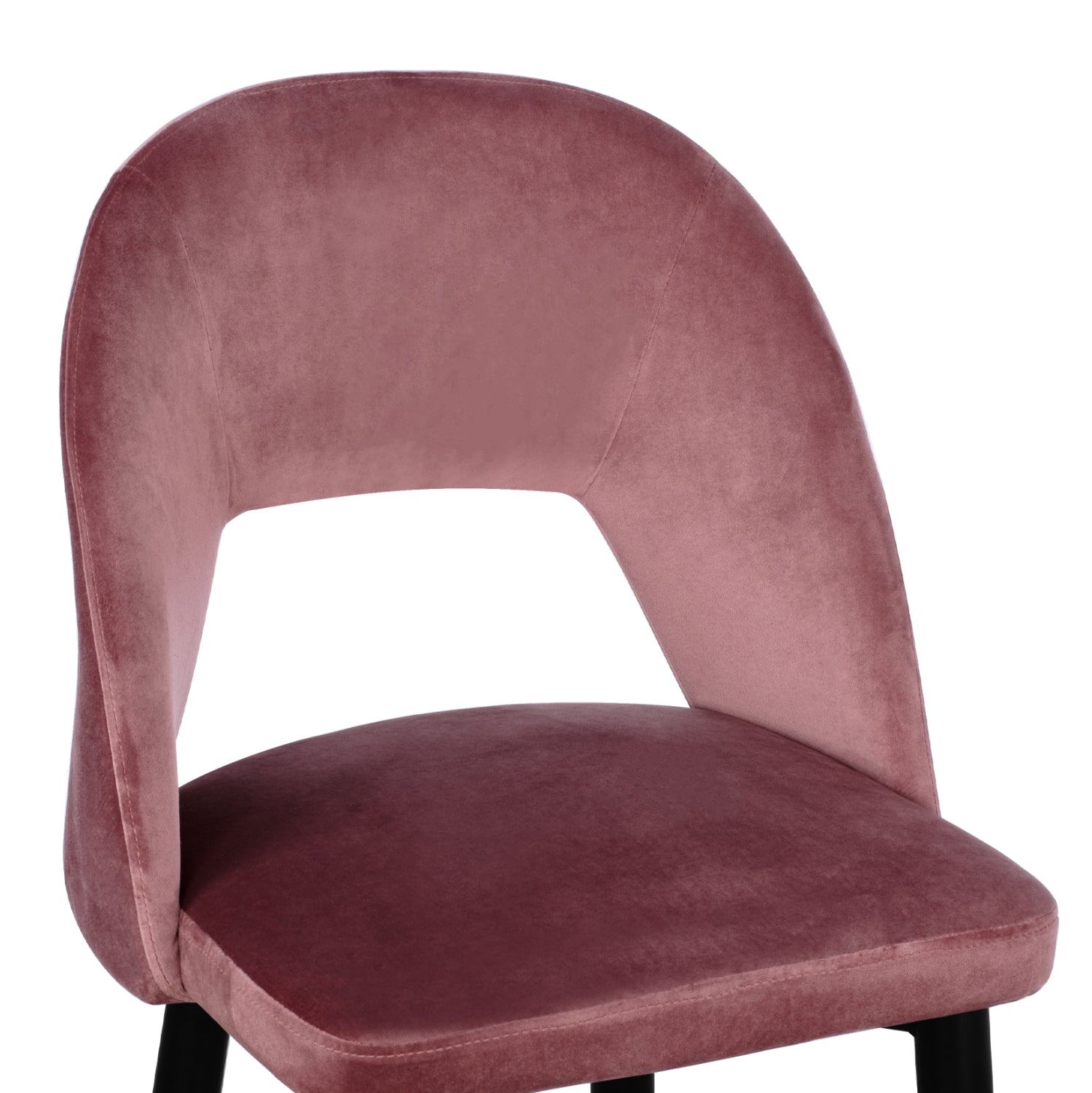 Бар стол HARPER  кадифе розов цвят 50x51x111