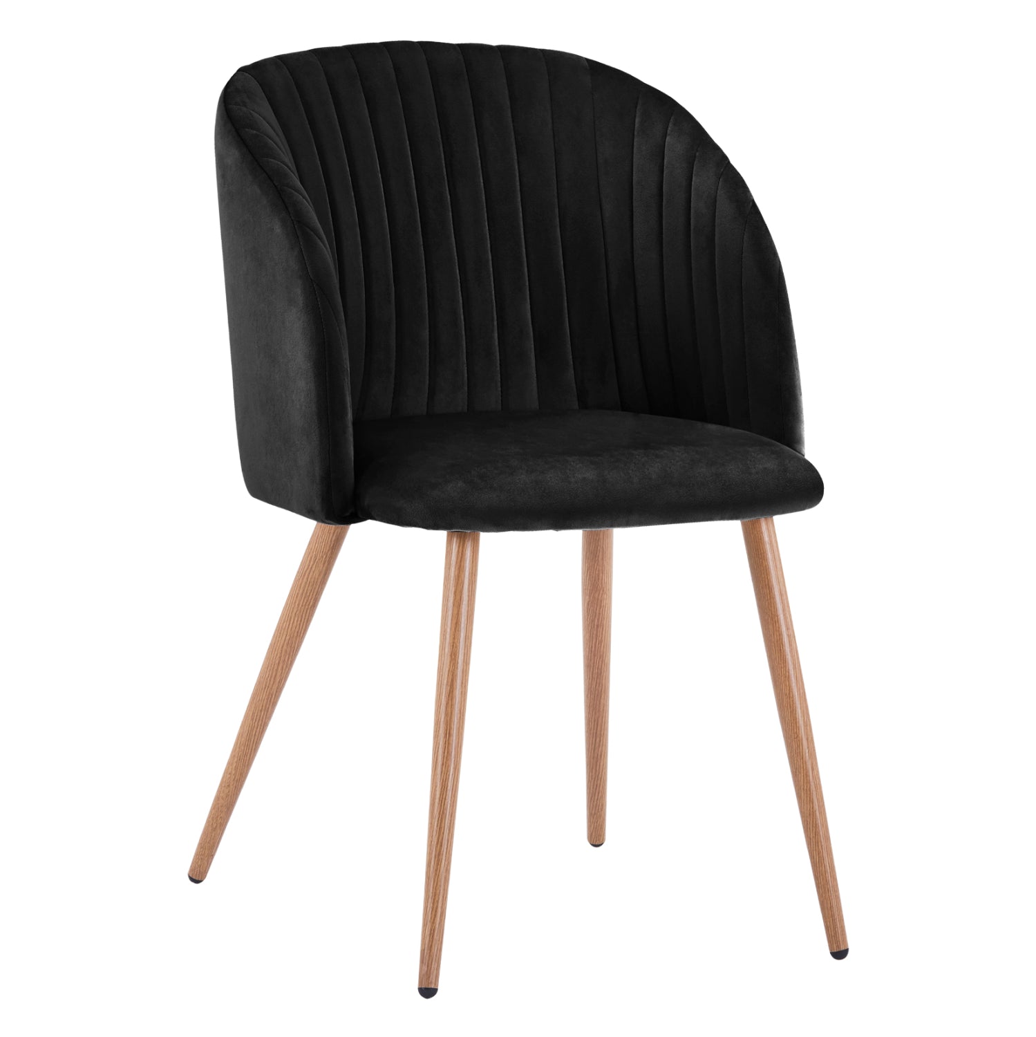 Кресло LEAH кадифе черен цвят