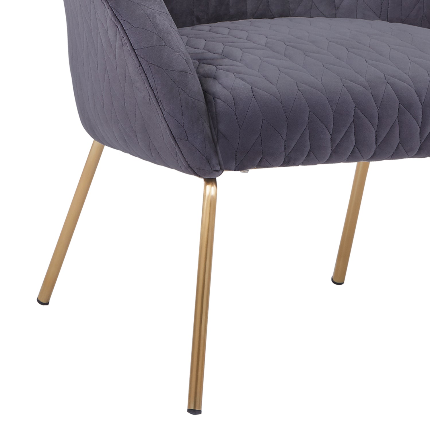 Кресло Джойс голд сив цвят 80X76X75