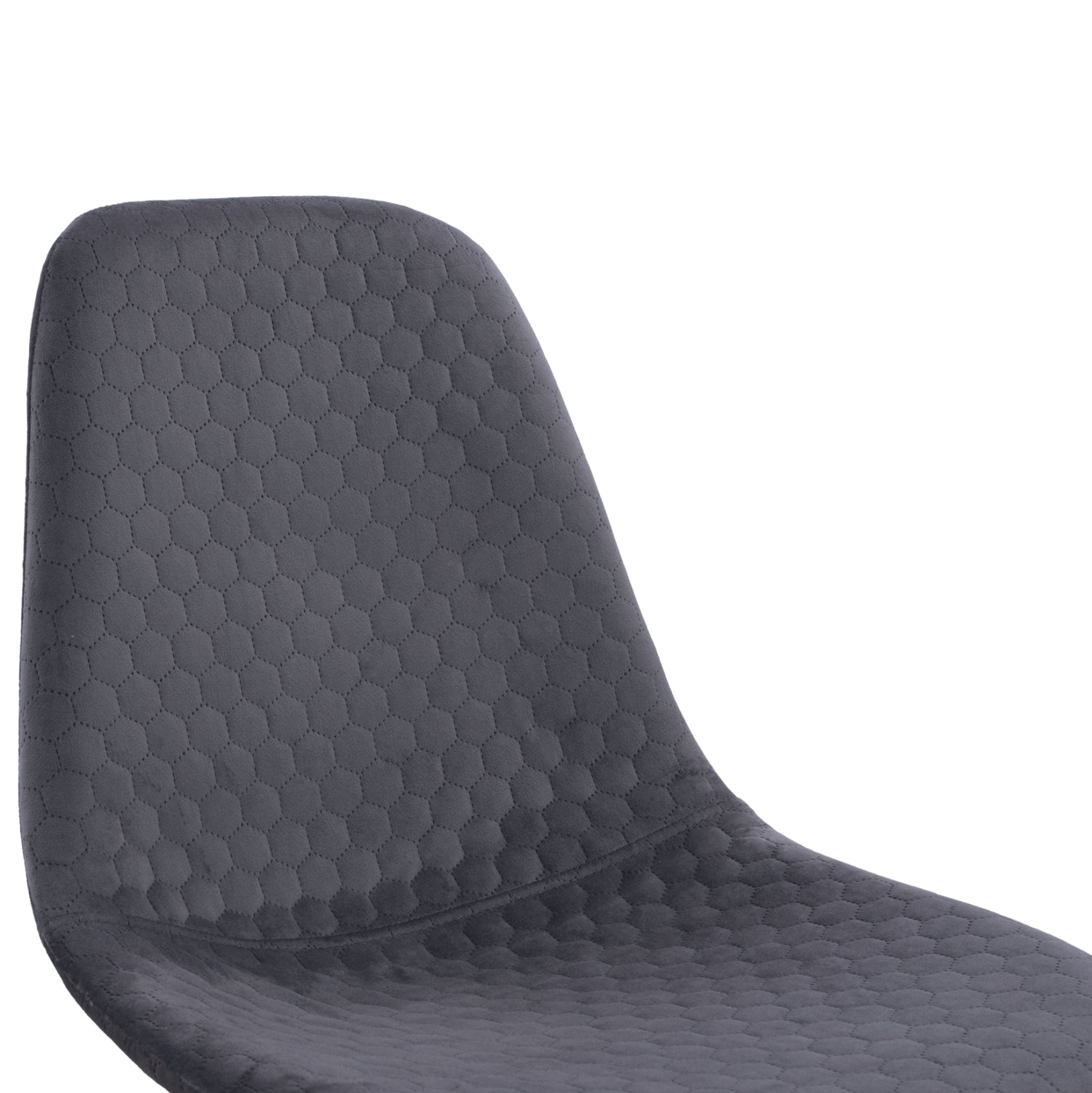 Стол Люсил кадифе сив цвят