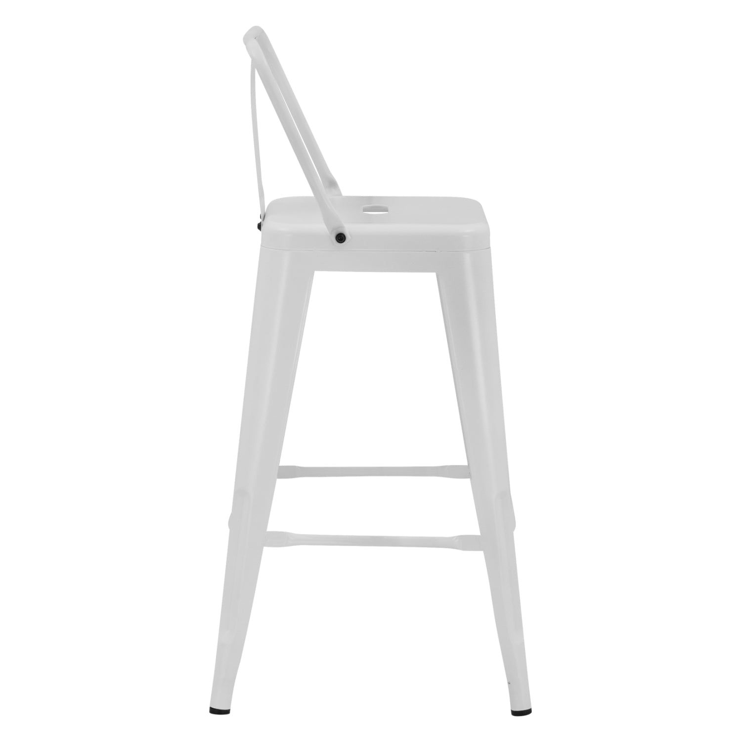 Бар стол MELITA бял мат 42x42x89,5