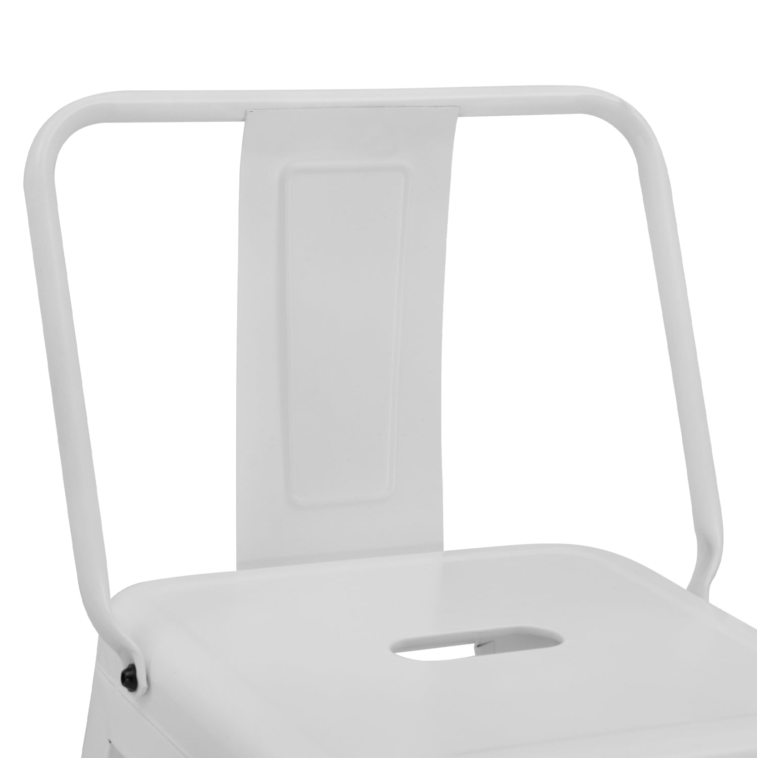 Бар стол Мелита бял мат 42x42x89,5