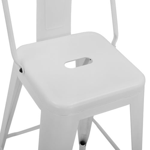 Бар стол MELITA бял мат 42x42x89,5
